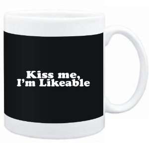 Mug Black  Kiss me, Im likeable  Adjetives  Sports 