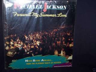MICHAEL JACKSON FAREWELL MY SUMMER LOVE 84 LP SEALED  