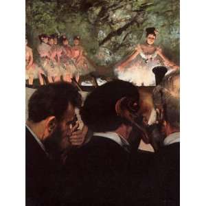  Oil Painting Musicians in the Orchestra Edgar Degas Hand 