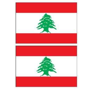 Lebanon Lebanese Flag Stickers Decal Bumper Window Laptop Phone Auto 