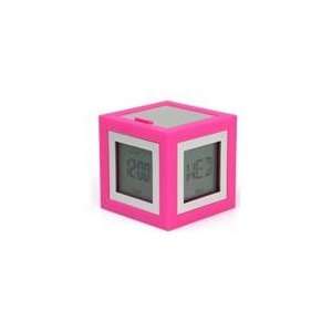  Lexon Cubissimo Alarm Clock in Pink