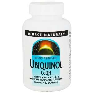  Source Naturals Ubiquinol CoQH Coenzyme Q10 100mg 60 