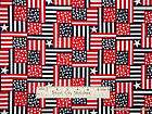 Patriotic American Flag Star Twin Queen King Size Quilt Cotton Bedding 