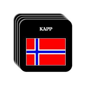  Norway   KAPP Set of 4 Mini Mousepad Coasters 