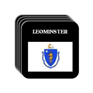 US State Flag   LEOMINSTER, Massachusetts (MA) Set of 4 Mini Mousepad 