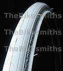 CST ROAD BIKE ALL WHITE TIRE 27x 1 1/4 FIXED GEAR TRACK TYRE URBAN 