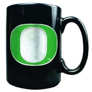 University of Oregon Black Ceramic Coffee Mug 15oz  