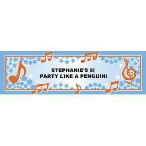  Dancing Notes   Personalized Banner Medium 24 x 80 