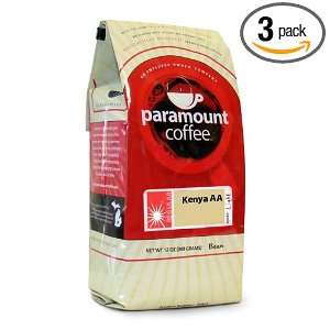 Paramount Kenya AA Bean, 12 Ounce Bags Grocery & Gourmet Food
