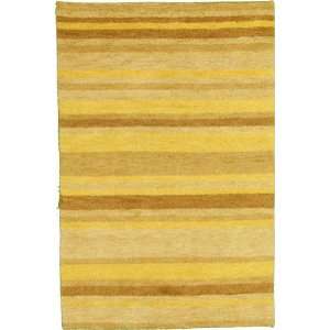  310 x 510 Gold Hand Knotted Wool Gabbeh Rug Furniture 