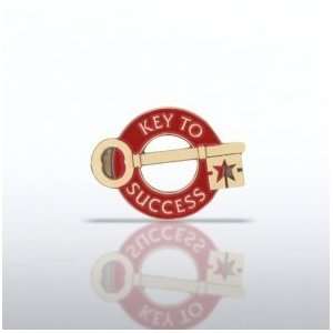  Lapel Pin   Key to Success   Round