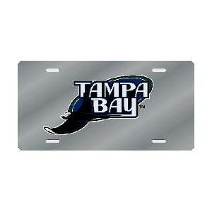 Tampa Bay Devil Rays Laser Cut Silver License Plate  