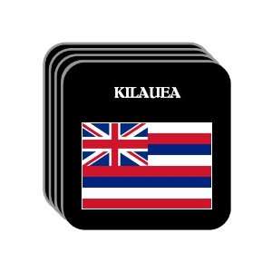 US State Flag   KILAUEA, Hawaii (HI) Set of 4 Mini Mousepad Coasters