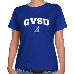 NCAA Grand Valley State Lakers Ladies Royal Blue Logo Arch Classic Fit 