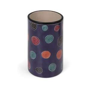 Soapstone Purple Pencil Cup Swirl Kisii For You Pencil Cup [Swirl 