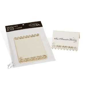 Lace Trim Opal Lasercut Place Cards by Ceci New York, 8/package