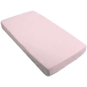  Kushies Percale Fitted Crib Sheet, Pink Baby
