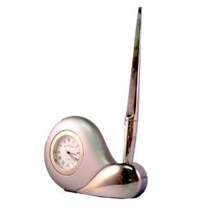  Executive Pen Holder with Clock and Ball Pen Office 