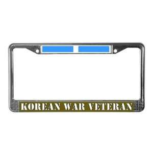 Korean War Veteran Military License Plate Frame by 