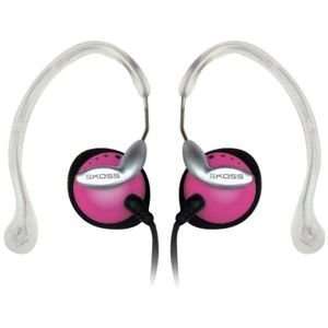  Koss 168303 Clipper Sportclip Headphones (Pink) (Headphones 