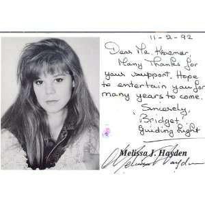  Melissa Hayden Autograph/Signed 3x5 postcard Everything 