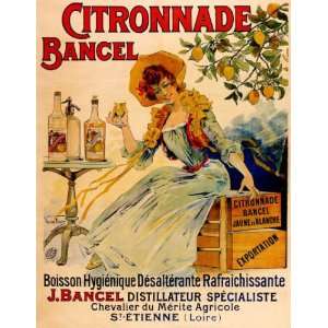  CITRONNADE BANGEL GIRL DRINKING FRANCE FRENCH VINTAGE 