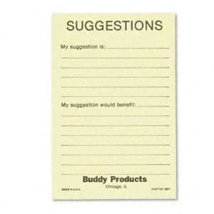 Suggestion Box Cards   4 x 6, Yellow, 50 Cards per Pack(sold in packs 