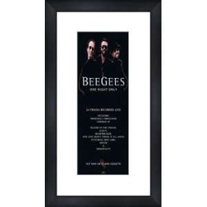  BEE GEES One Night Only   Custom Framed Original Ad 