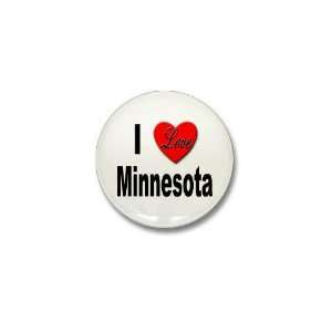  I Love Minnesota Love Mini Button by  Patio 