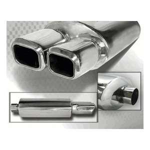   Style Dual Tip Muffler 3.0 Outlet 2.5 Inlet PERFORMANCE Automotive
