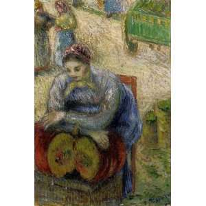Oil Painting Pumpkin Merchant Camille Pissarro Hand Painted Art 