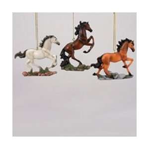  Club Pack of 18 Galloping Black, Brown and White Horse 