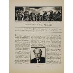  1932 IBM History Charles R. Flint Business Machines 