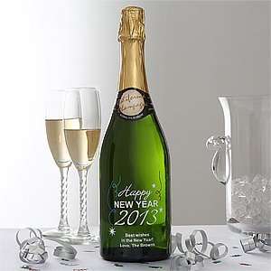    New Years Eve Personalized Champagne Bottle