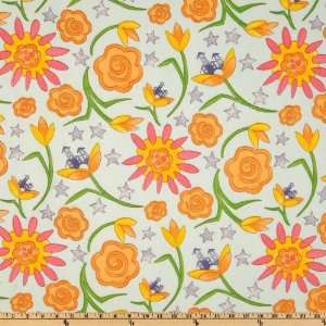  54 Wide Robert Allen Flower Twirl Azure Fabric By The 