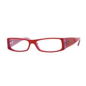   Rx5105 Red On Violet Frame Plastic Eyeglasses, 53mm