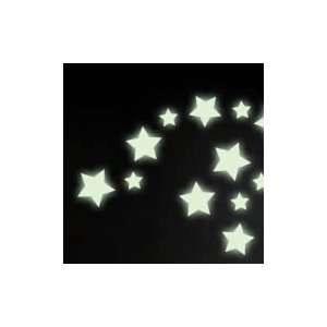  44 Shining Stars glow in the dark decals 