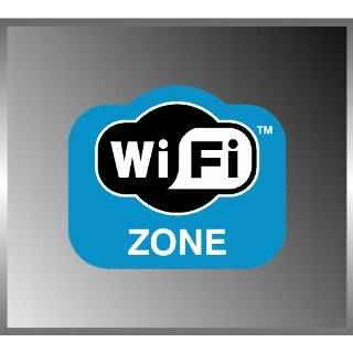 Wifi Zone Wifi Logo Window or Door Lable Vinyl Decal Bumper Sticker 4 