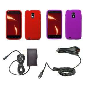   Red, Purple) + Atom LED Keychain Light + Wall Charger + Car Charger