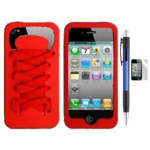  Red Shoe Lace Silicone Skin Design Protector Soft Cover 