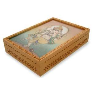 Gemstone jewelry box, Ganesha Dances 