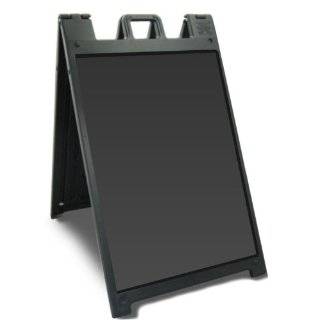   Signicade A Frame Sidewalk Curb Sign with Quick Change System, Black