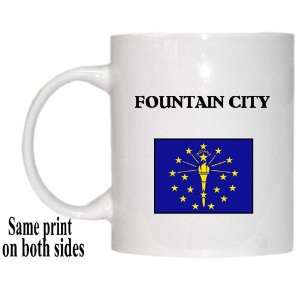  US State Flag   FOUNTAIN CITY, Indiana (IN) Mug 