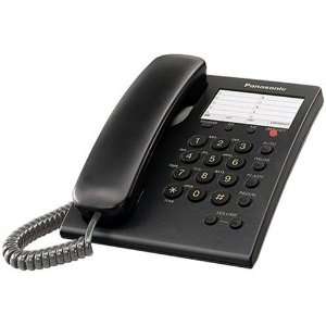  Panasonic KX TS550B Integrated Corded Phone, Black 