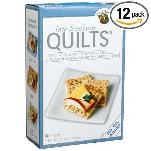 Good Health Low Sodium Quilt Cracker, 7 Ounce Boxes (Pack of 12 