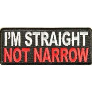  Im straight not narrow patch, 4x1.5 inch, small 