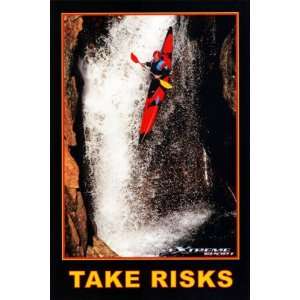  Take Risks   Extreme Sport Poster Print