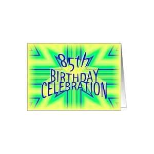    85th Birthday Party Invitation Bright Star Card Toys & Games