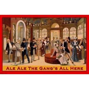  Vintage Art Ale Ale the Gangs All Here   21066 4