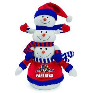  NHL Florida Panthers Plush Towering Triple Snowman 